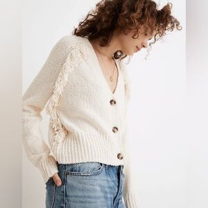 Madewell Chatterton Fringe Cardigan Sweater